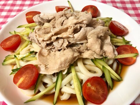 夏にピッタリ！簡単☆冷しゃぶうどん